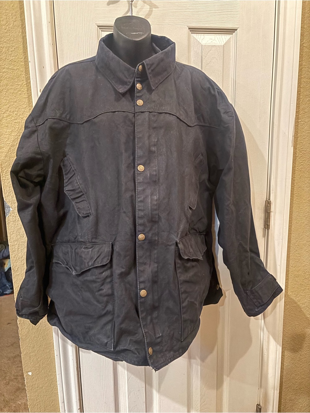Schaefer Outfitter style 202 ‘The orginal drifter’ black canvas ranch coat